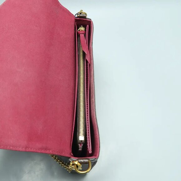 Louis Vuitton Felicie Brown W/P  Monogram Canvas Shoulder Bag 1189-022425 - Picture 9 of 12